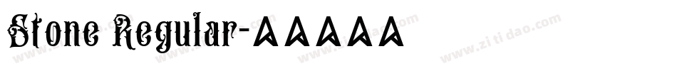 Stone Regular字体转换